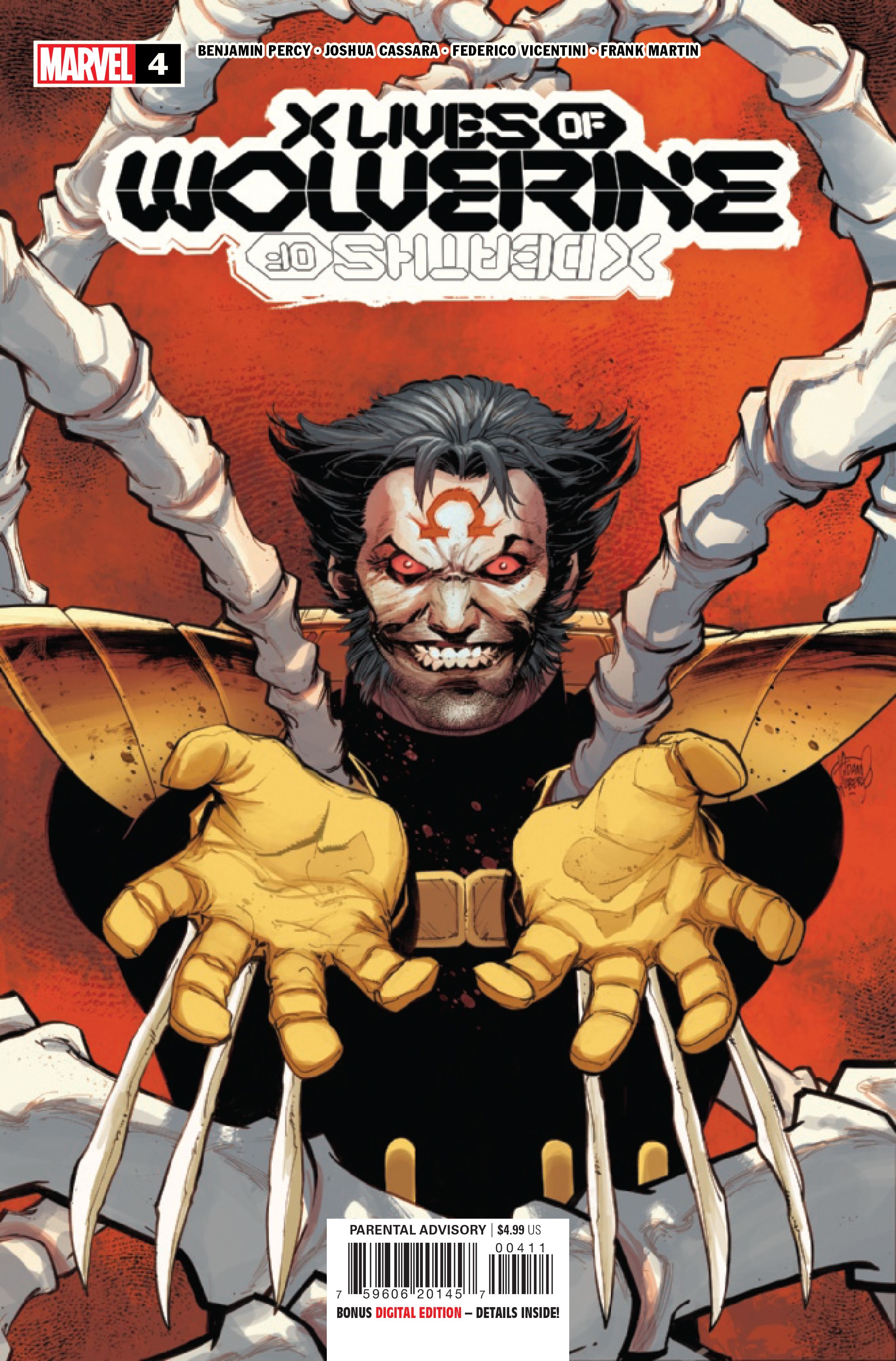 Cover for X Lives of Wolverine #4