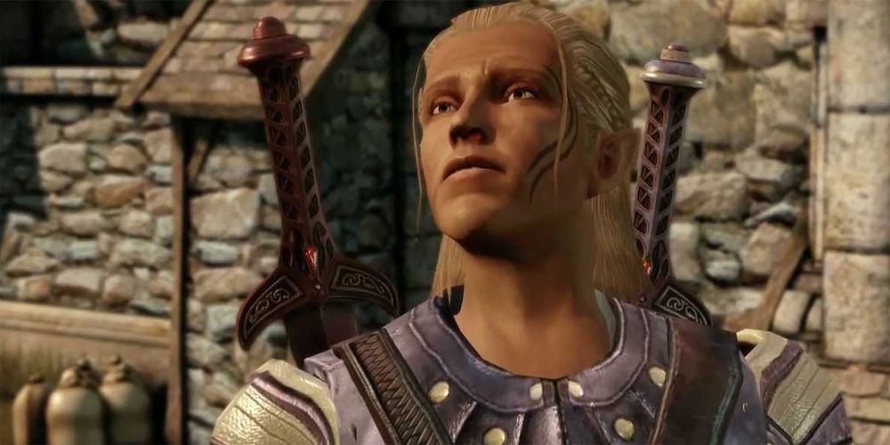 The Rogue party member Zevran in Dragon Age: Origins game