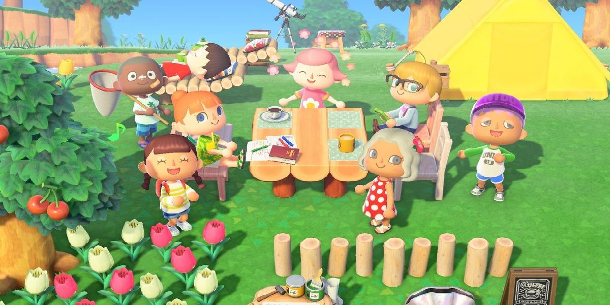 A promotional image for Animal Crossing: New Horizons.
