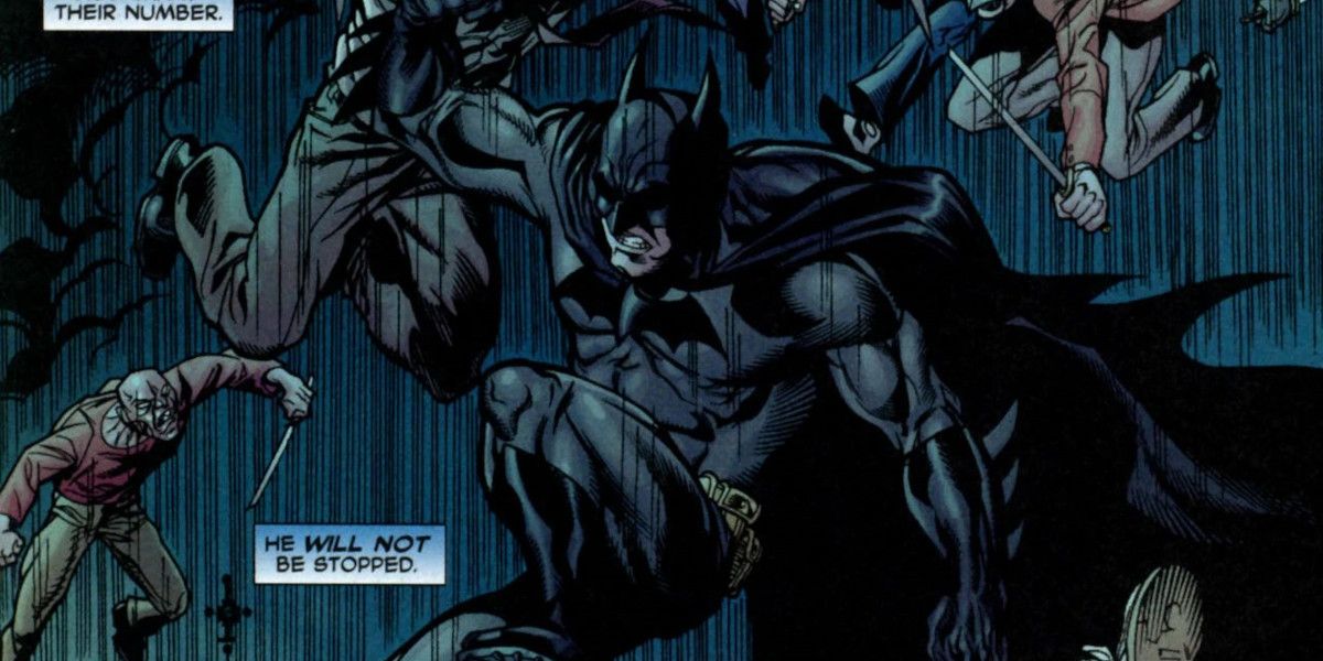 Batman fighting The Body in Batman: City of Crime in DC Comics