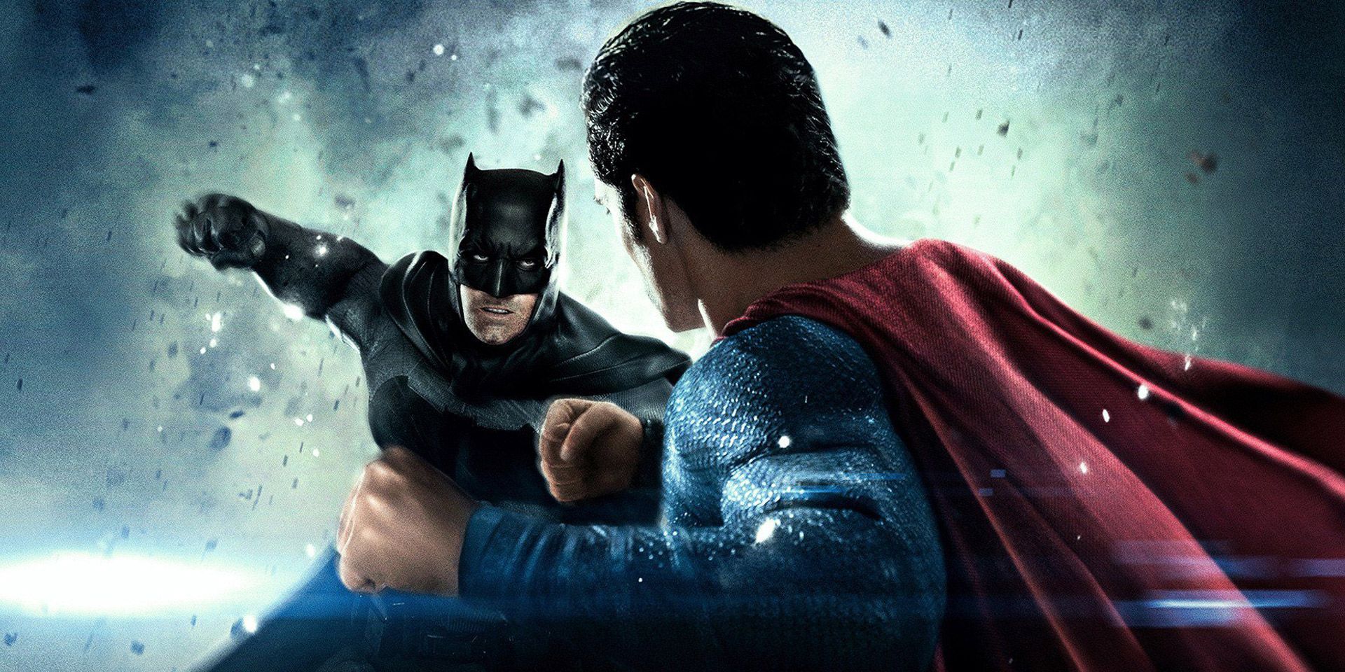 Batman and Superman fighting in Batman v Superman Dawn of Justice