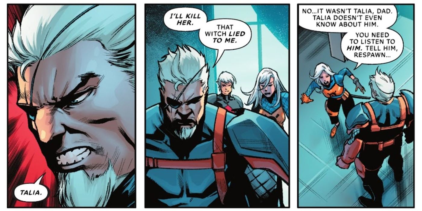 deathstroke learns of al ghuls involvement