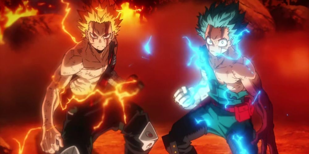 Deku and Bakugo in their most powerful form