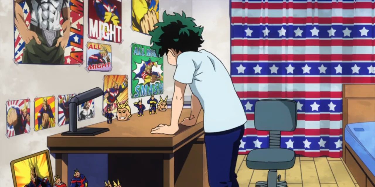 Izuku's All Might Themed Room from My Hero Academia.