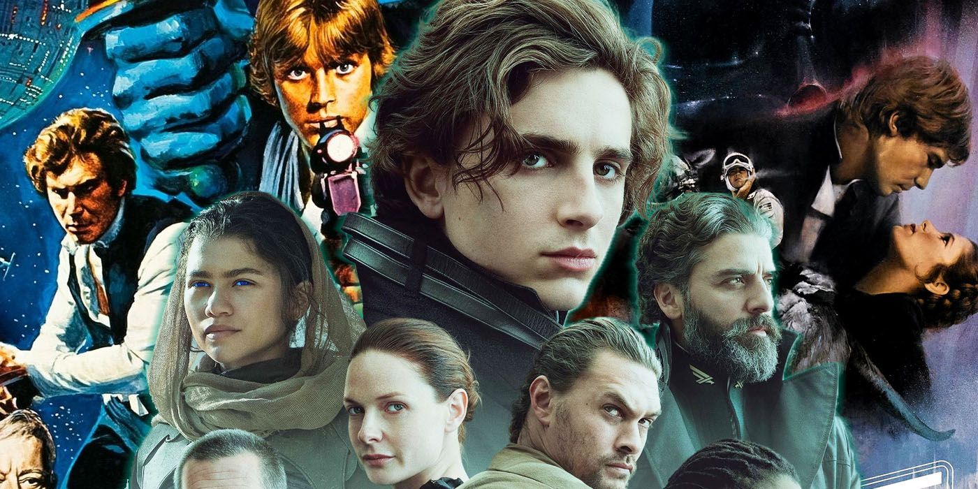Characters from the Dune remake and the Star Wars Original Trilogy.