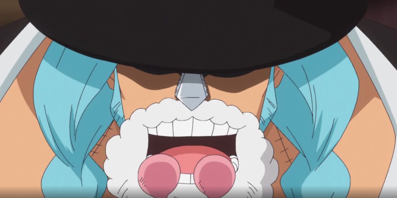 Franky speaks to Luffy in One Piece's Dressrosa arc