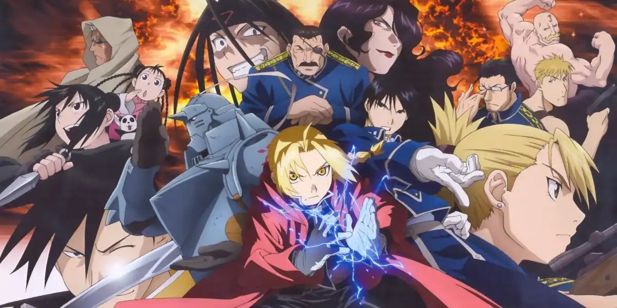 Fullmetal Alchemist Brotherhood Anime Character Cover Art