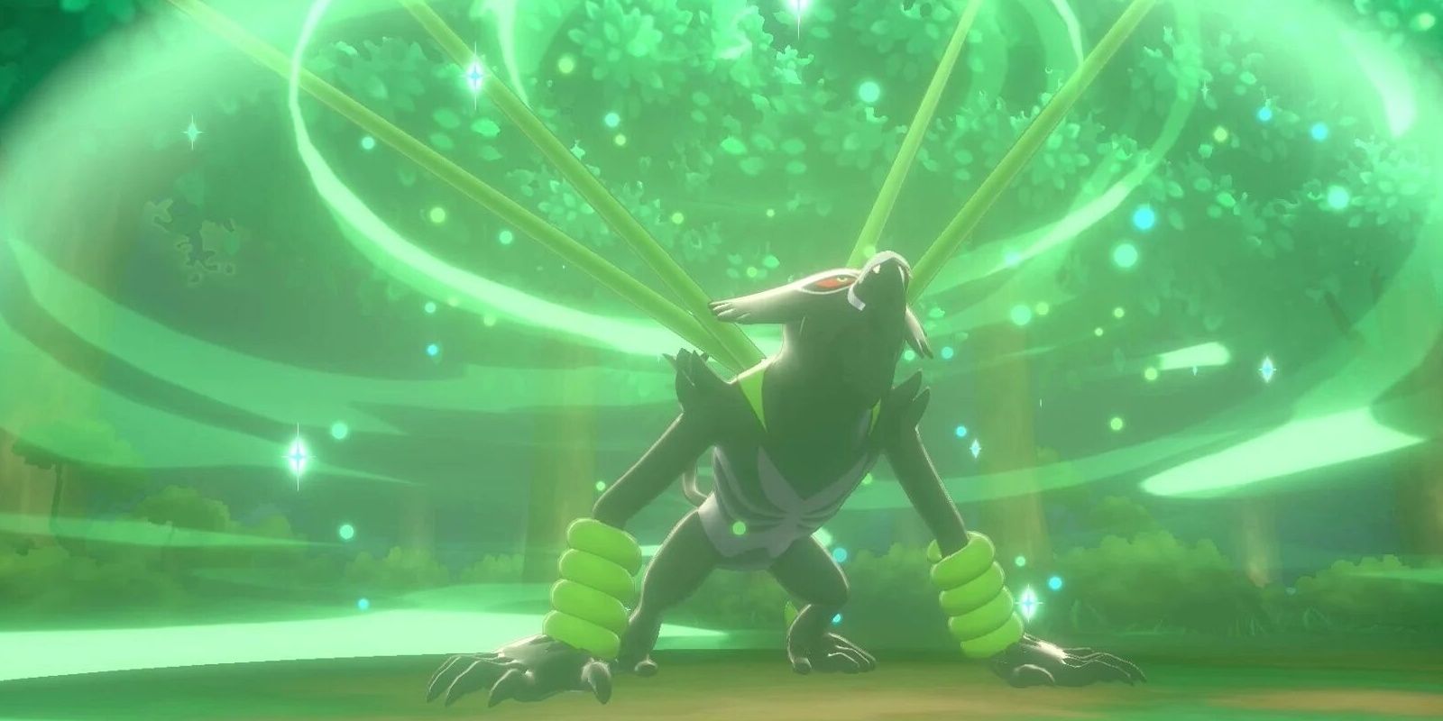 Zarude unleashing some Grass-type offense in Pokemon