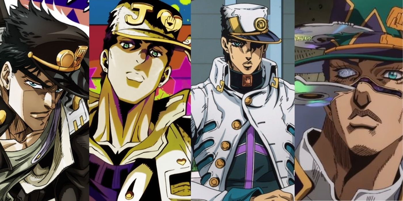 Jotaro kujo face close up from jojo's bizarre adventure