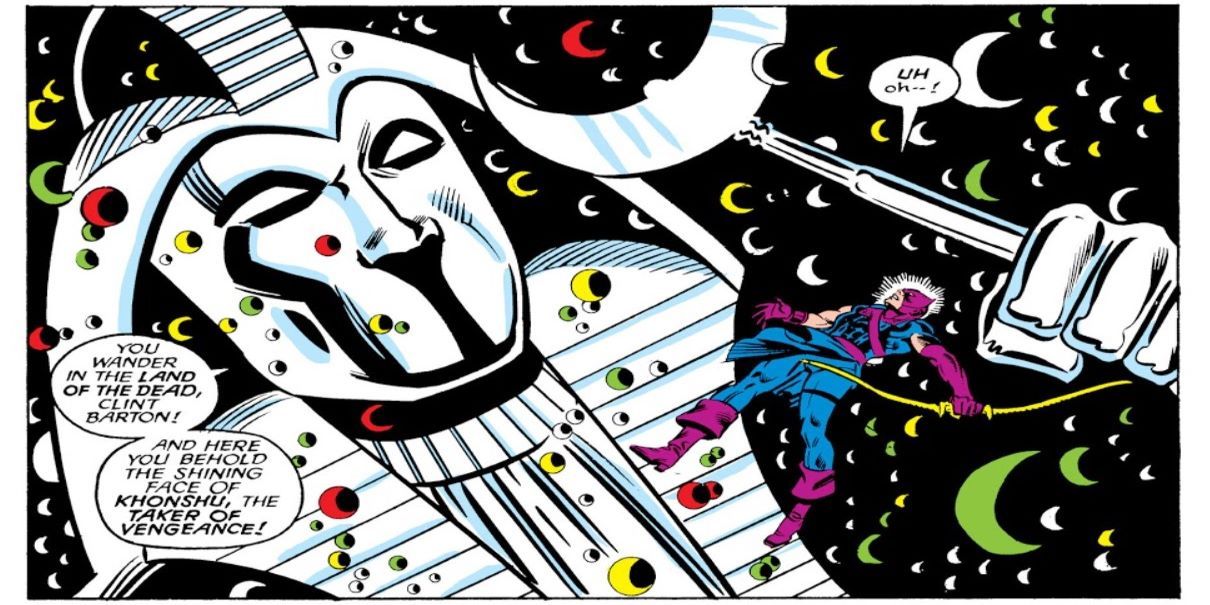 How The Avengers' Hawkeye Created Moon Knight's Weapons