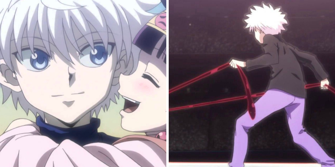 Killua showing his humanity and almost losing it