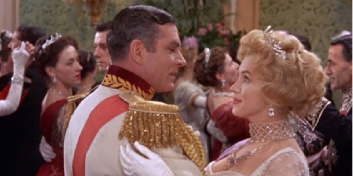 Laurence Olivier and Marliyn Monroe in The Prince and the Showgirl