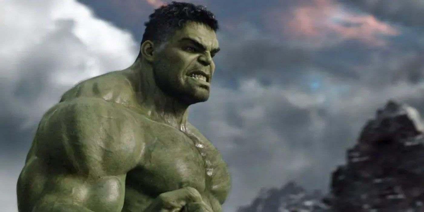 The Hulk looking angry in the MCU
