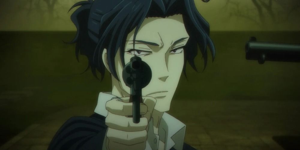 moriarty the patriot sherlock pointing his gun