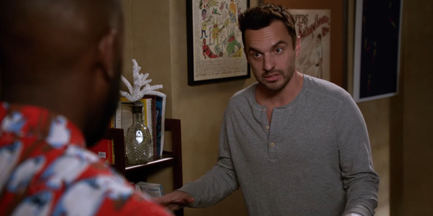 Nick Miller in New Girl arguing with Winston