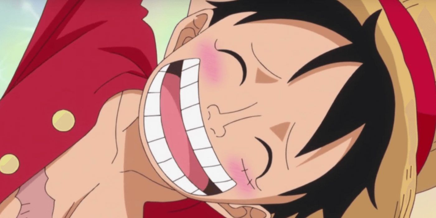 embarrassed luffy