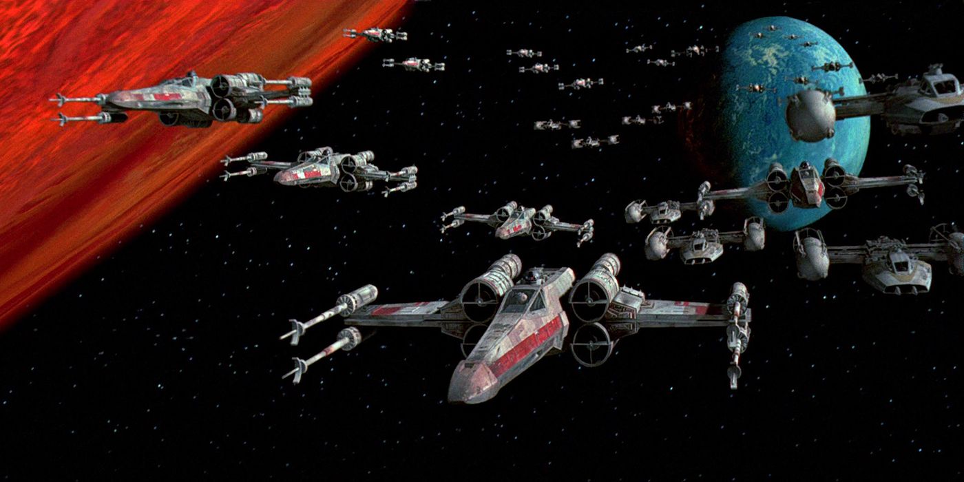 The Battle of Yavin from Star Wars Episode IV A New Hope