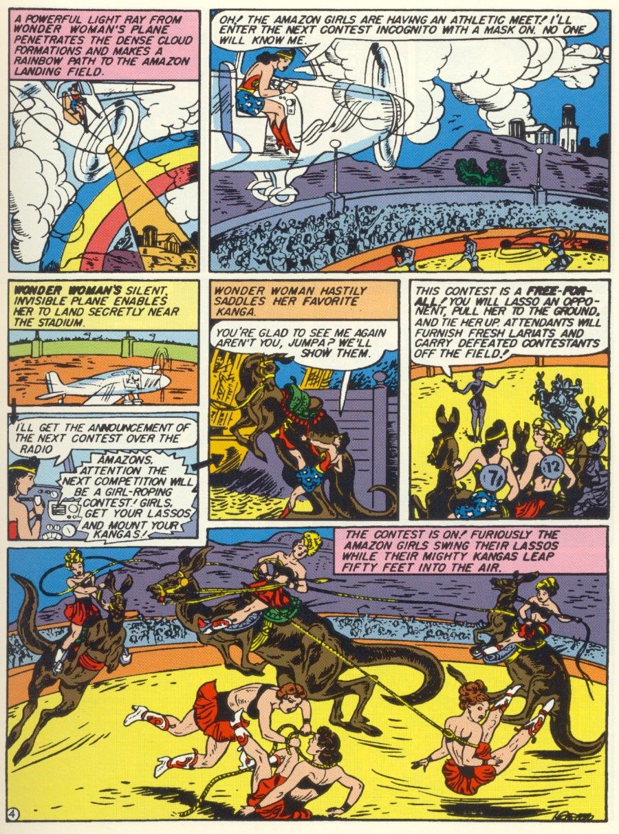 Why Do Wonder Woman And The Amazons Ride Around On Giant Kangaroos?