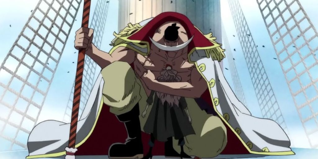 Whitebeard hugged Squard after getting stabbed by him in One Piece.