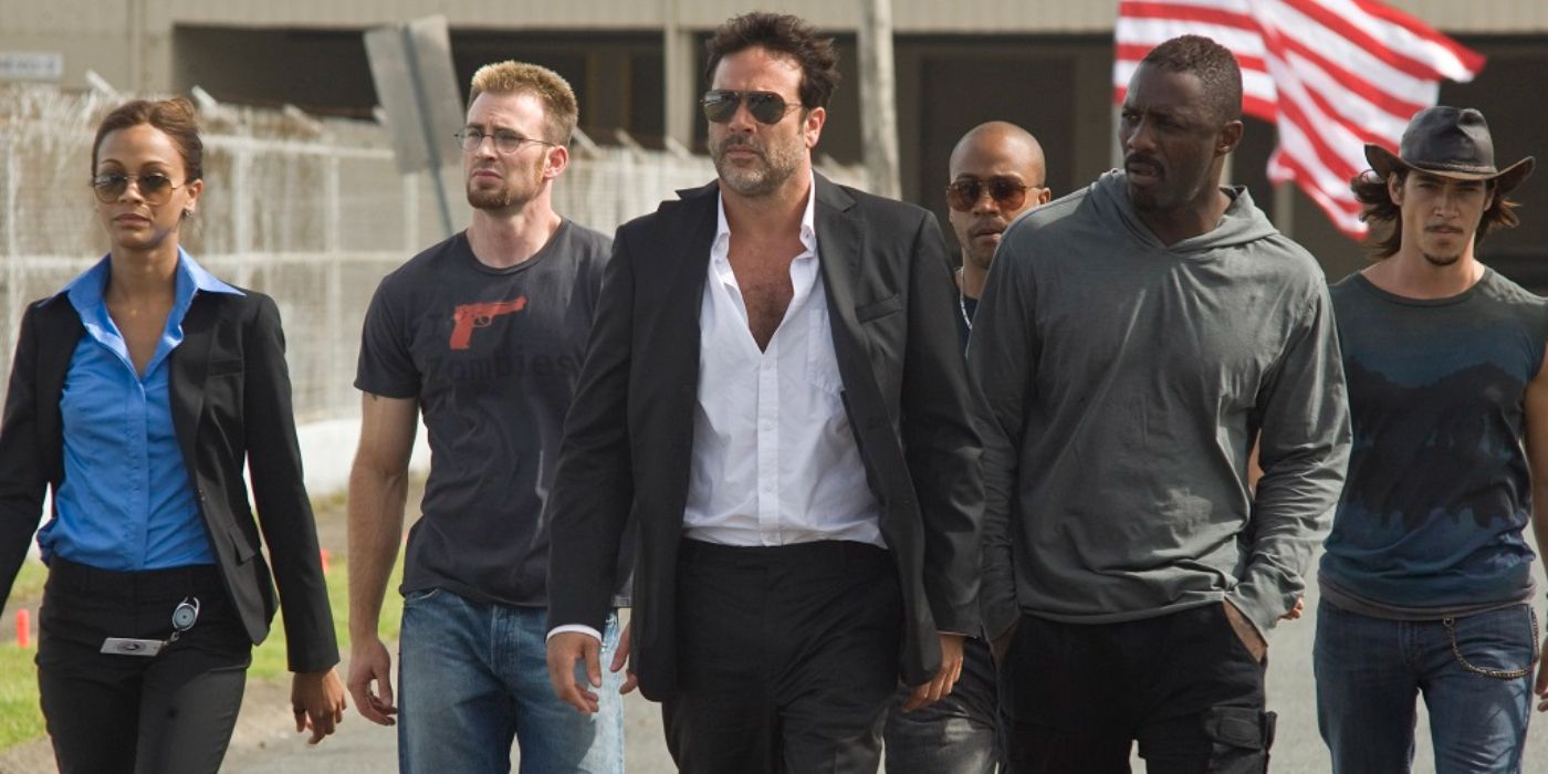 the losers: jeffrey dean morgan, idris elba, chris evans, & zoe saldana