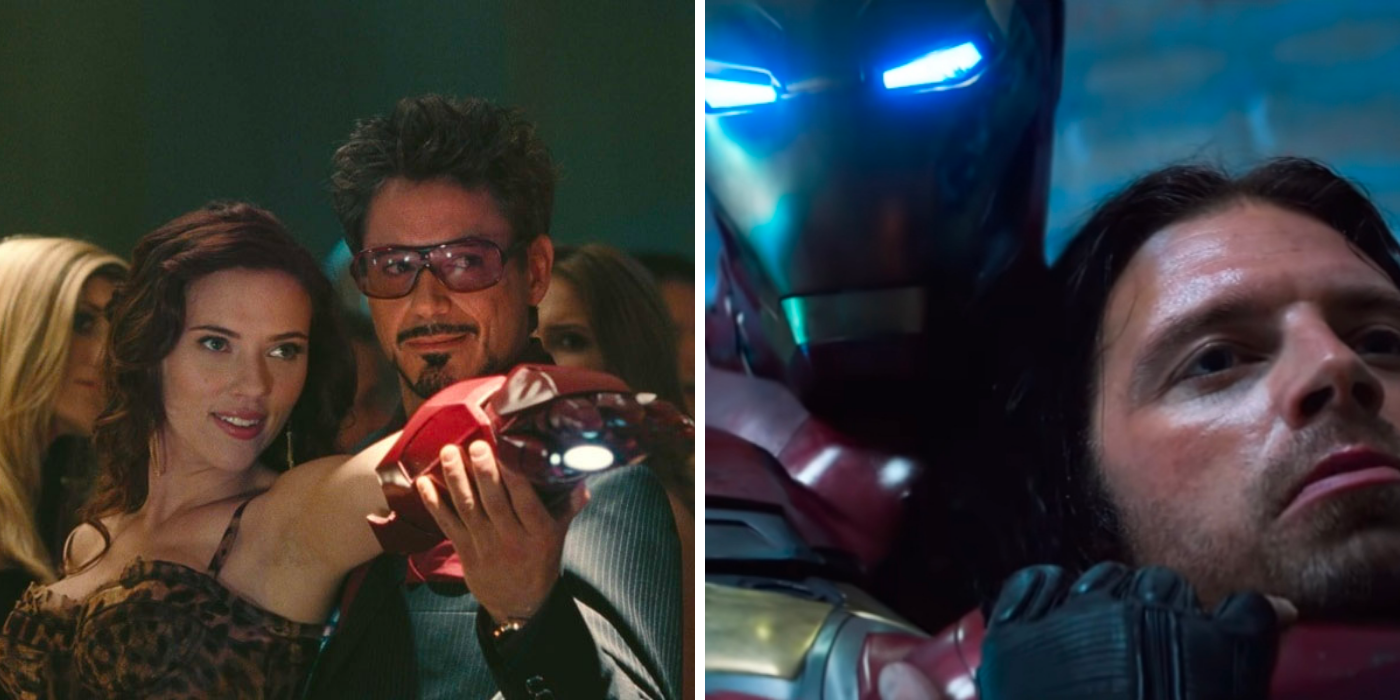 Tony Stark & Black WIdow & Tony with Bucky