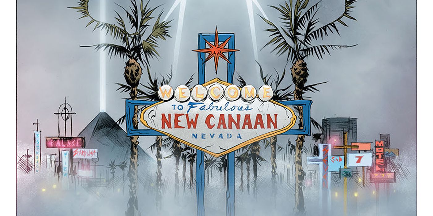 the skyline of New Canaan, Nevada