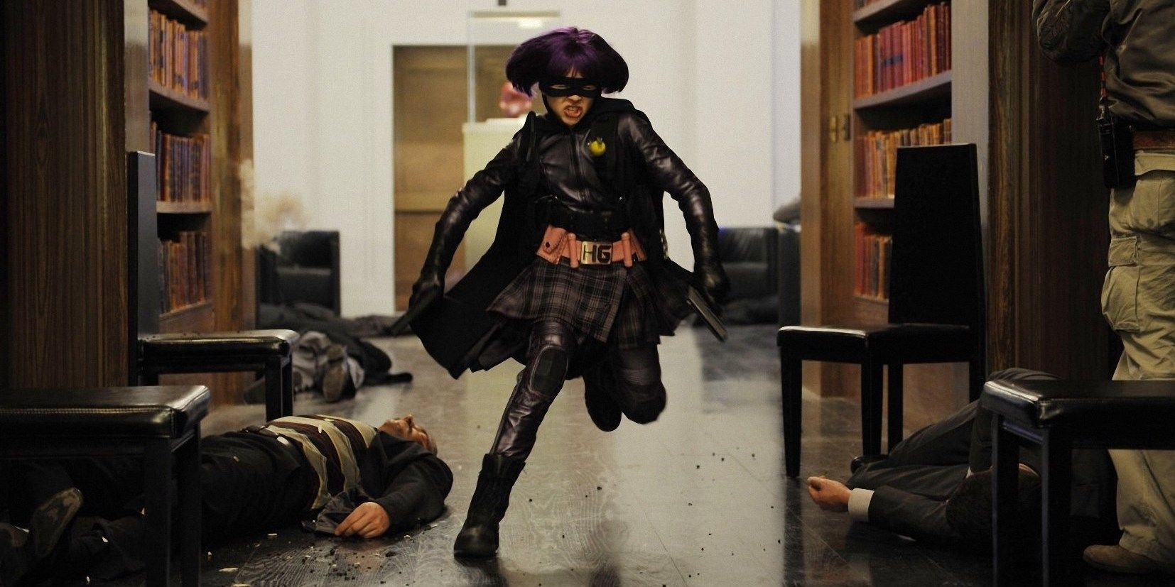 KICK-ASS 2010 HIT GIRL HALLWAY SHOOTOUT