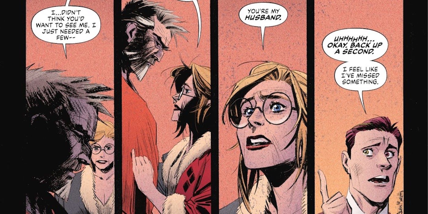 Batman: Beyond the White Knight has Harley Quinn and Bruce Wayne married