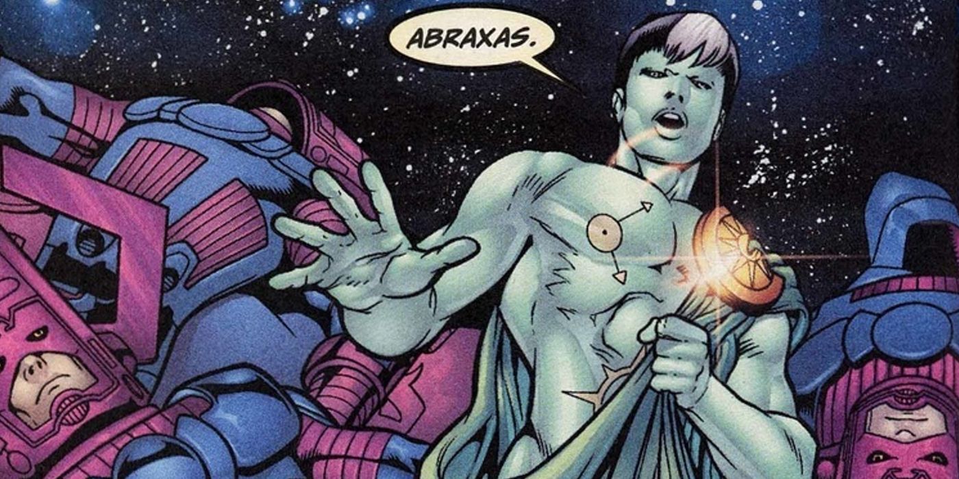 Abraxas with dead versions of Galactus