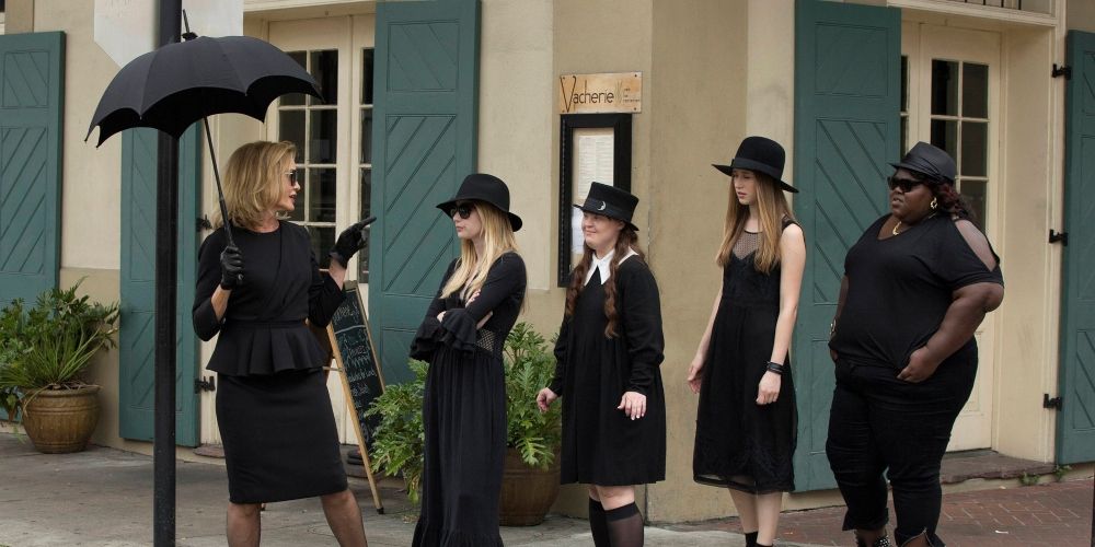 Fiona Goode leading the other witches American Horror Story: Coven