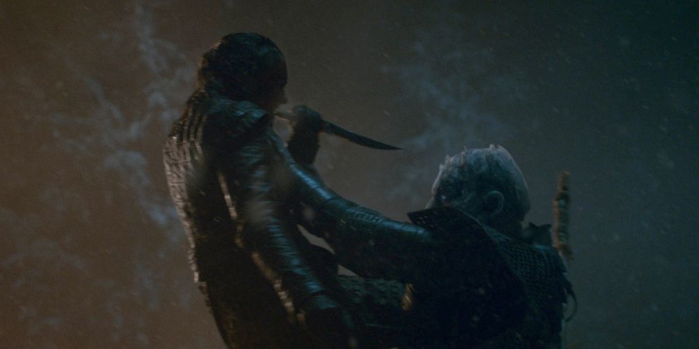 Arya kills the Night King in Game of Thrones