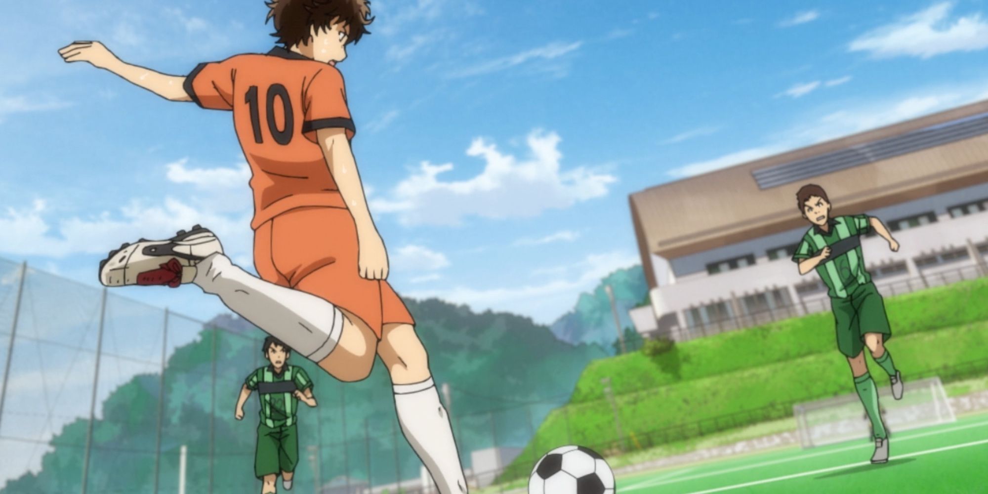 Ashito plays soccer in Aoashi.