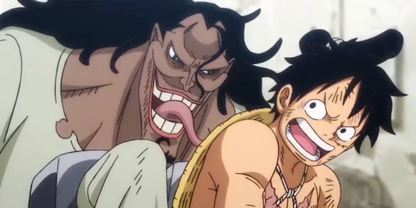 Caribou Sneaks Behind Monkey D. Luffy in One Piece