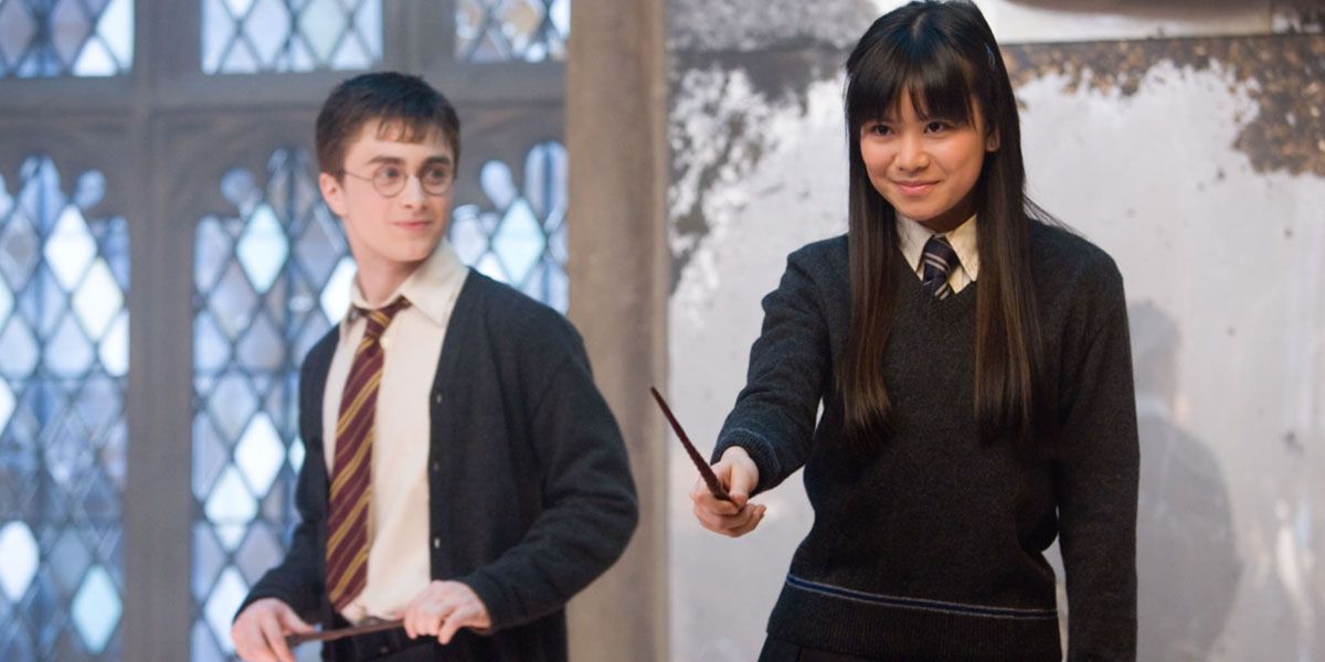 Cho Chang and Harry Potter in Dumbledore's Army.