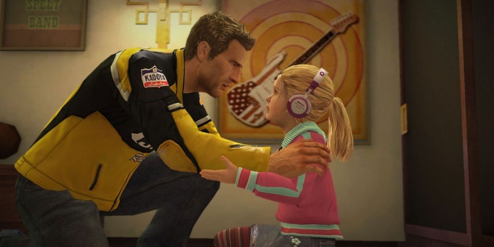 Chuck Greene and his daughter Katey in Dead Rising 2 video game