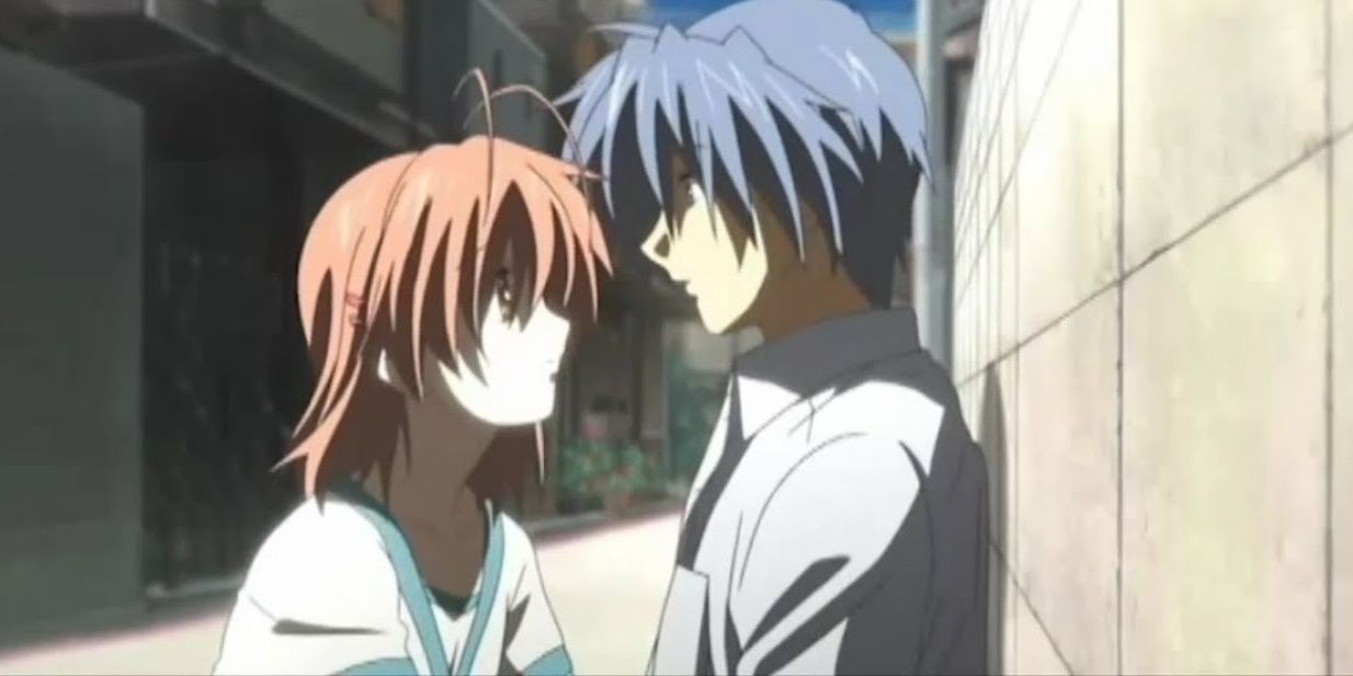 Tomoya proposes to Nagisa in Clannad After Story.