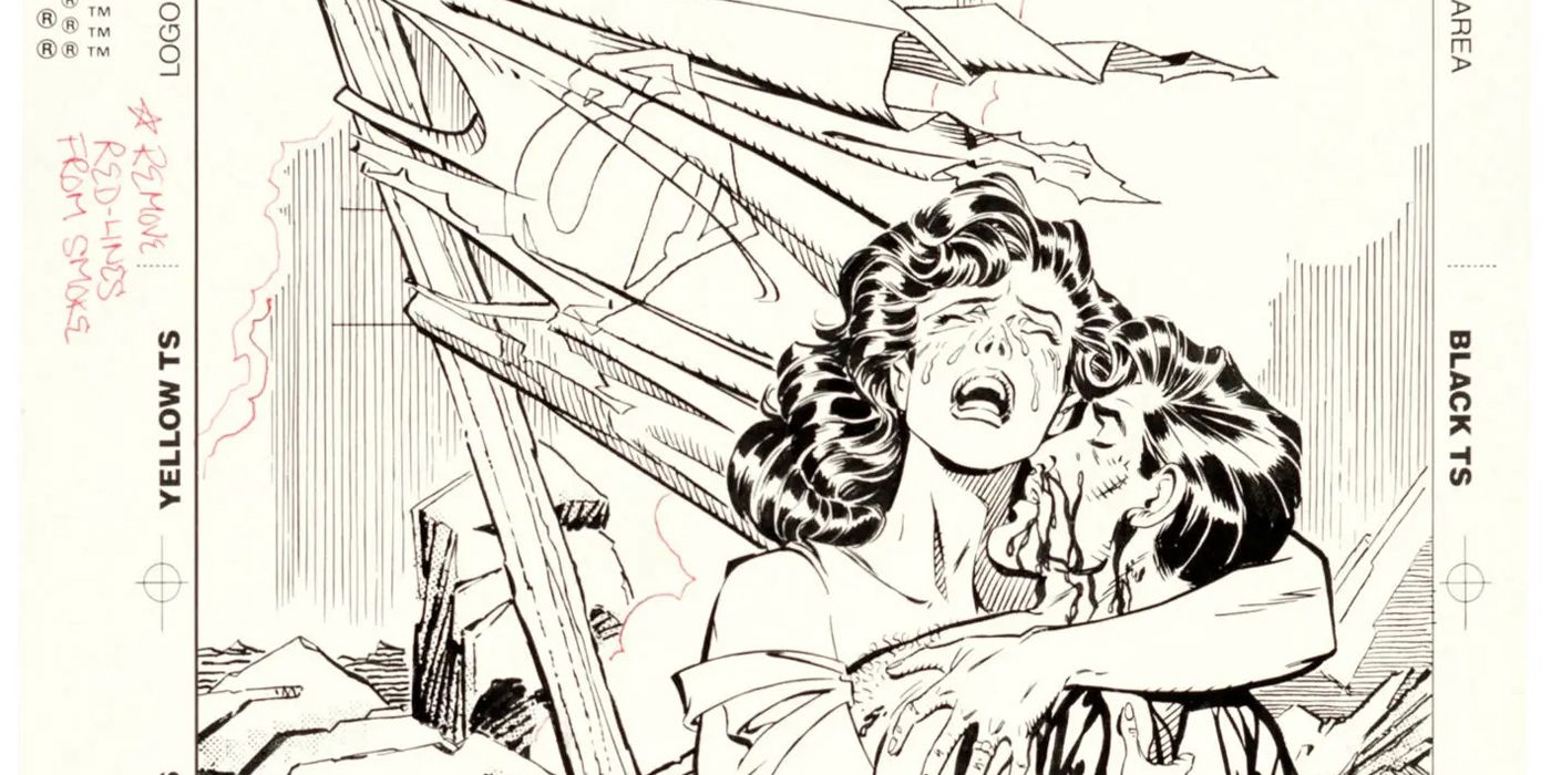 Death of Superman Original Art Header