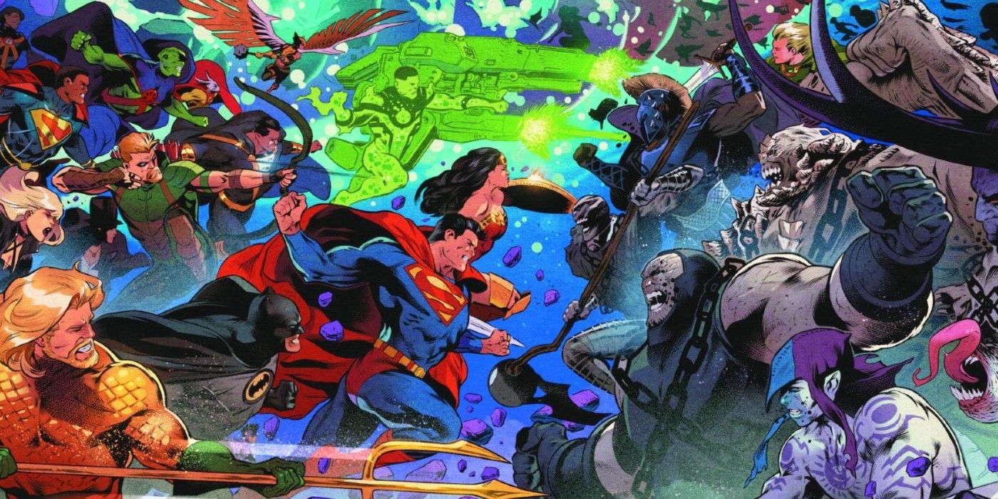 DC Comics' Death of the Justice League, when the team fought the Dark Army