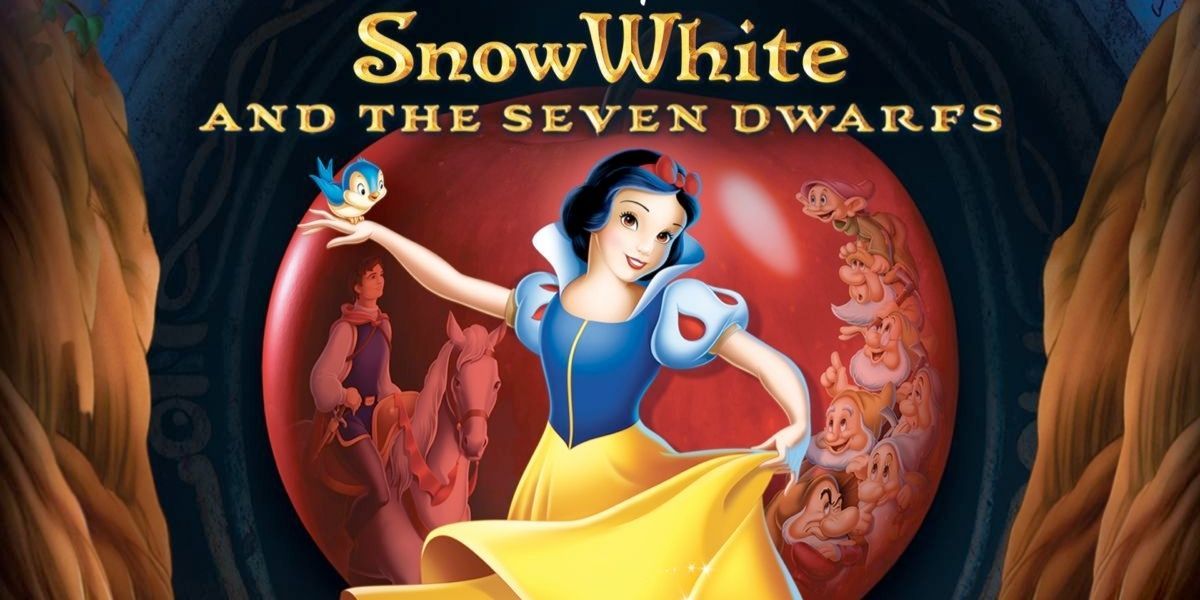 Images feature a visual from Snow White and the Seven Dwarves