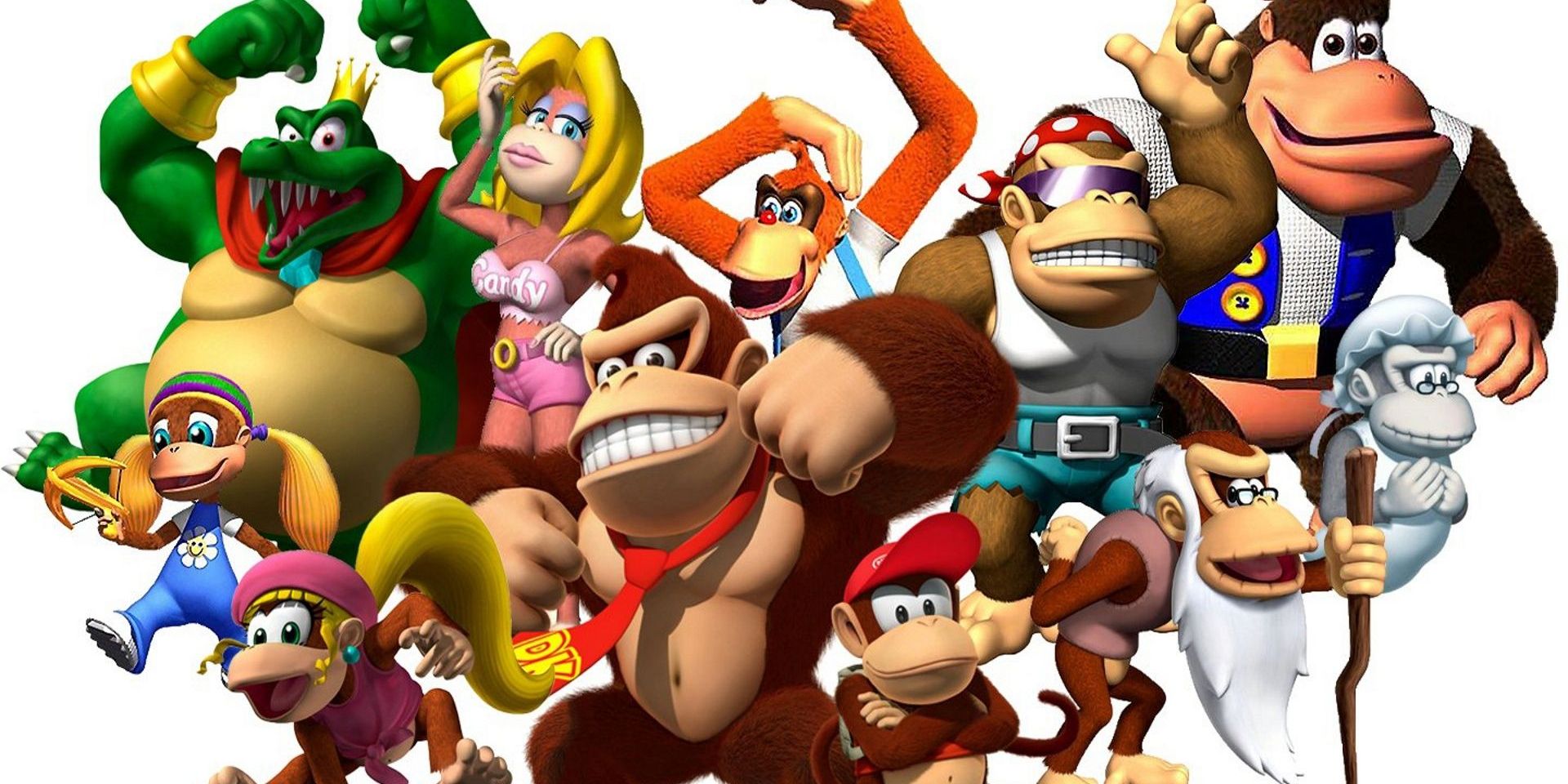 Donkey Kong's extended Kong family.