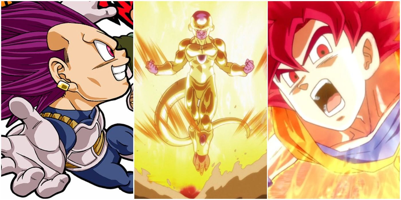 Dragon Ball Super Transformations Ultra Ego Golden Frieza Super Saiyan God Trio Header
