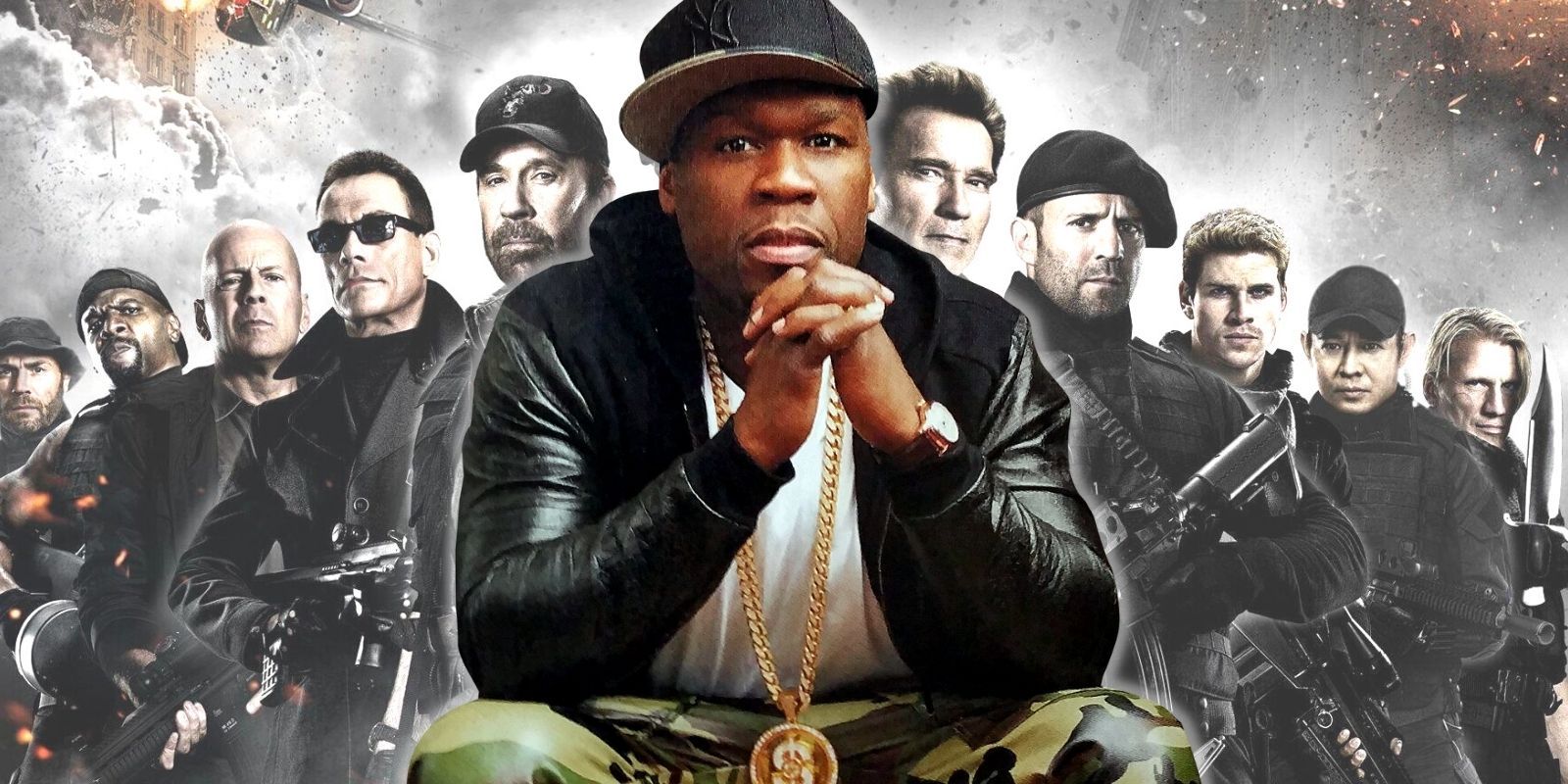 50 Cent and The Expendables. 