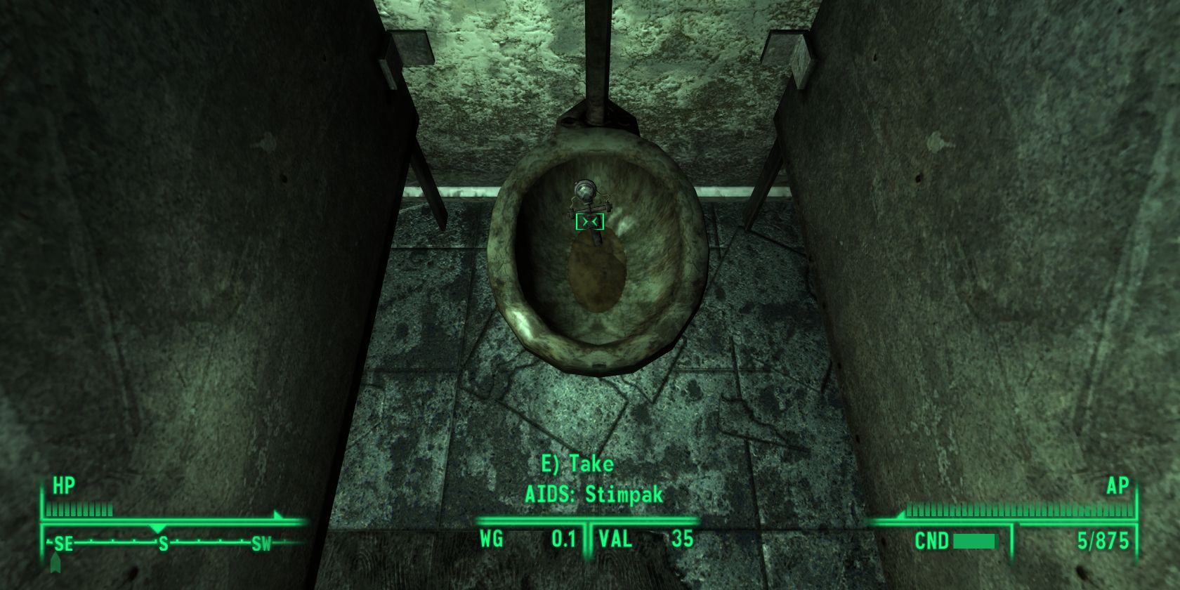 Fallout WOILET WATER GAMES
