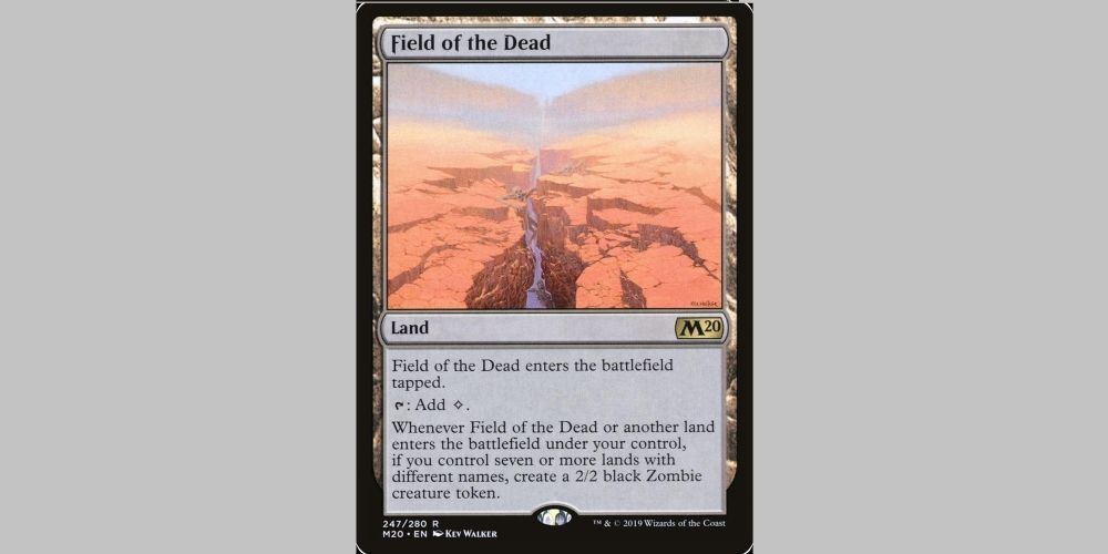 Entering land. Lake of the Dead MTG.