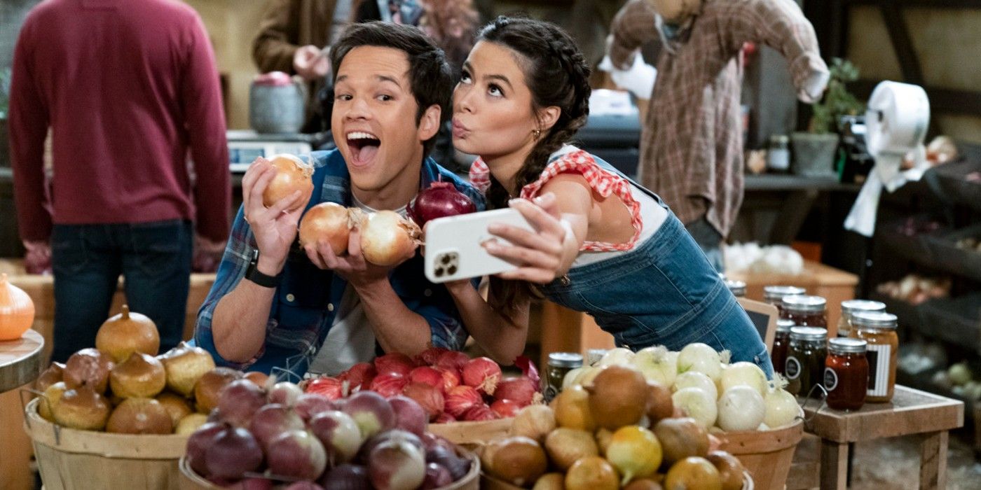 iCARLY: Ep# 201 — Nathan Kress as Freddie and Miranda Cosgrove as Carly in iCARLY streaming on Paramount+.Photo: Lisa Rose/Paramount+©2022 Paramount+. All Rights Reserved.©2021 All Rights Reserved.