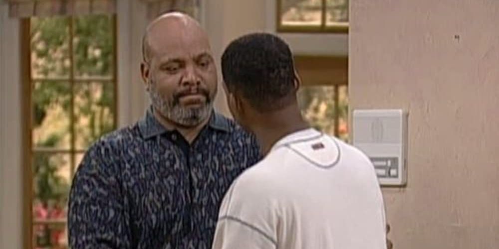 Uncle Phil and Will say goodbye to each other