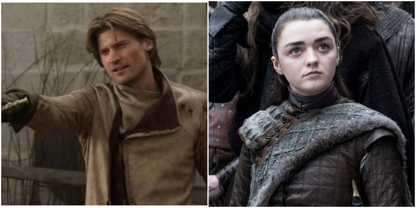 Jamie Lannister and Arya Stark
