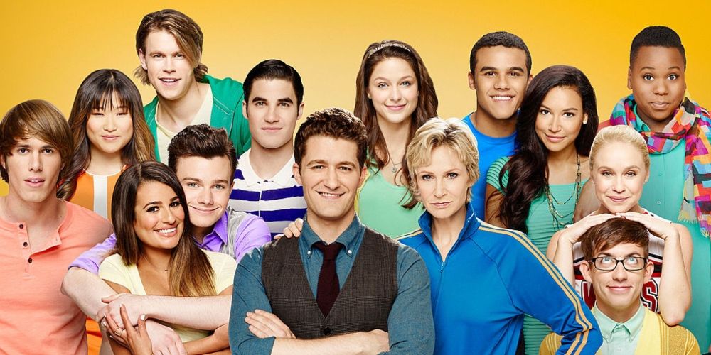 The main cast of Glee TV show