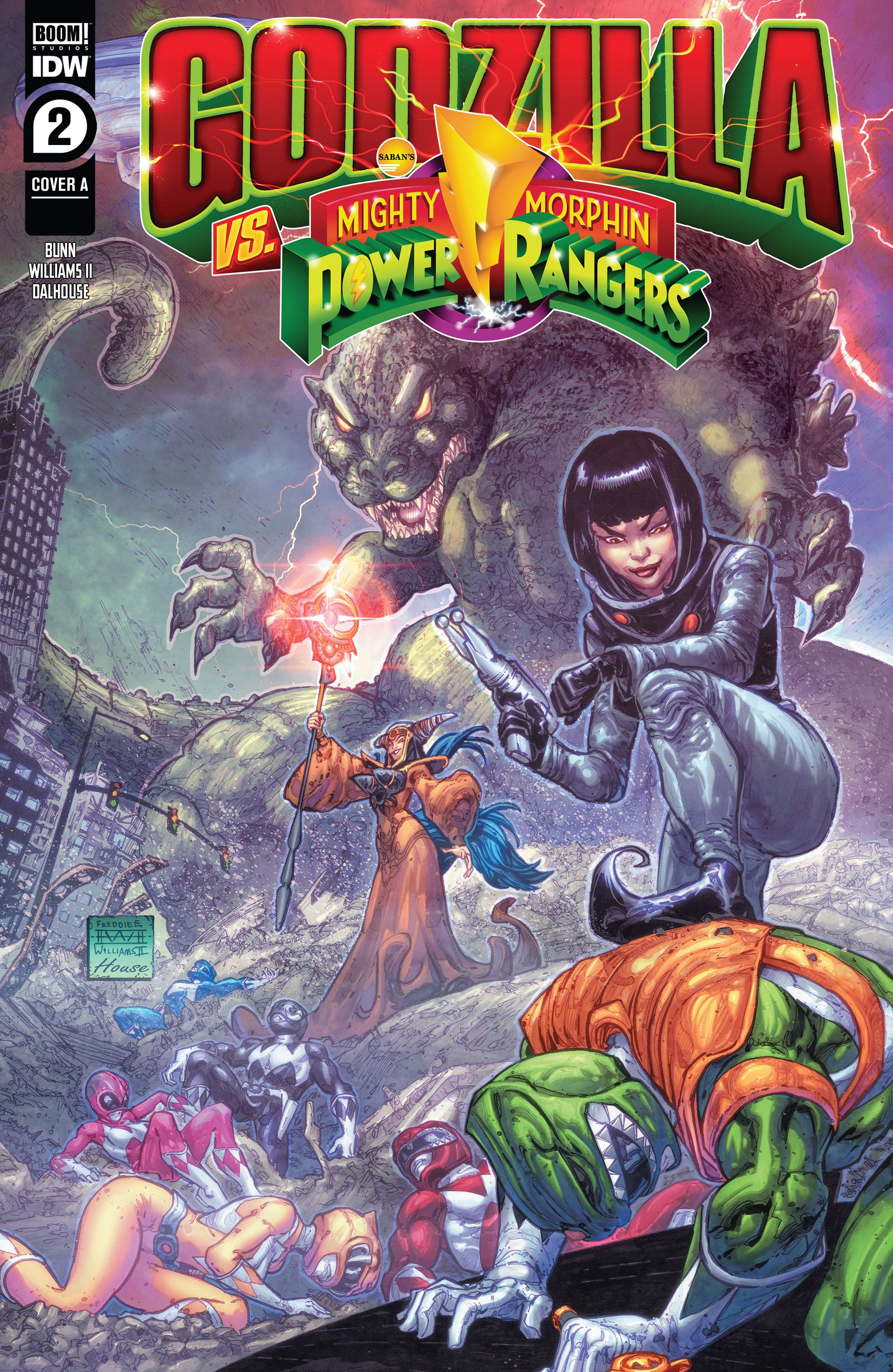 Cover of Godzilla vs. The Mighty Morphin Power Rangers #2 