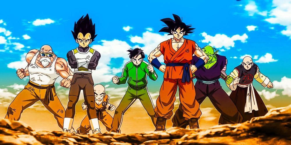 The cast of Dragon Ball Z.